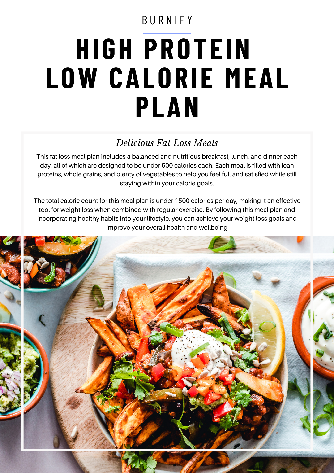 21-Day High Protein Low Calorie Meal Plan